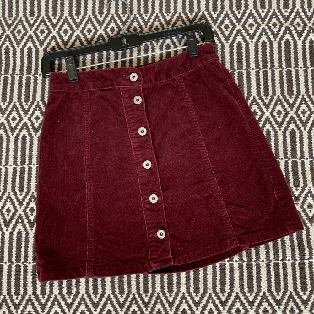 Button down skirt